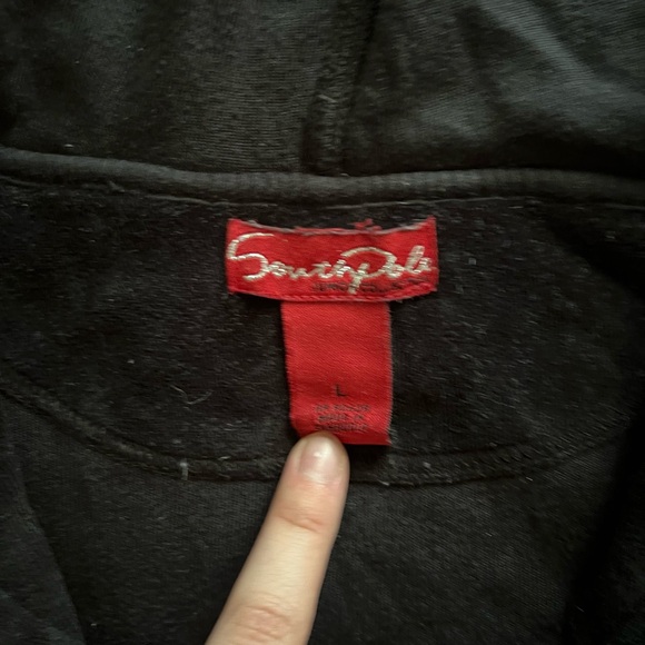 Y2K south pole velour zip up - Picture 2 of 2